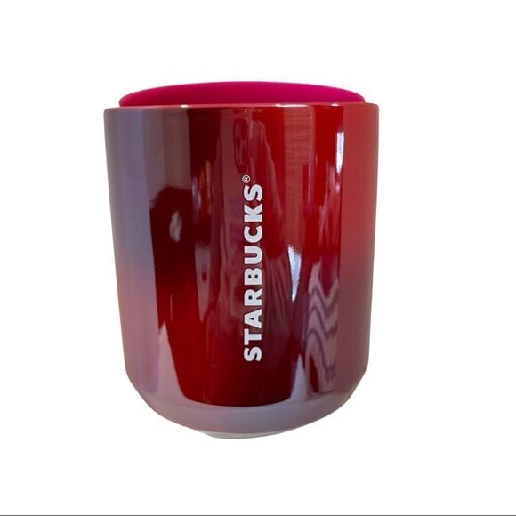 NWT Starbucks Red Fuchsia Pink Hot and Cold Tumbler Cup - Valentines Day Collect - Picture 1 of 6